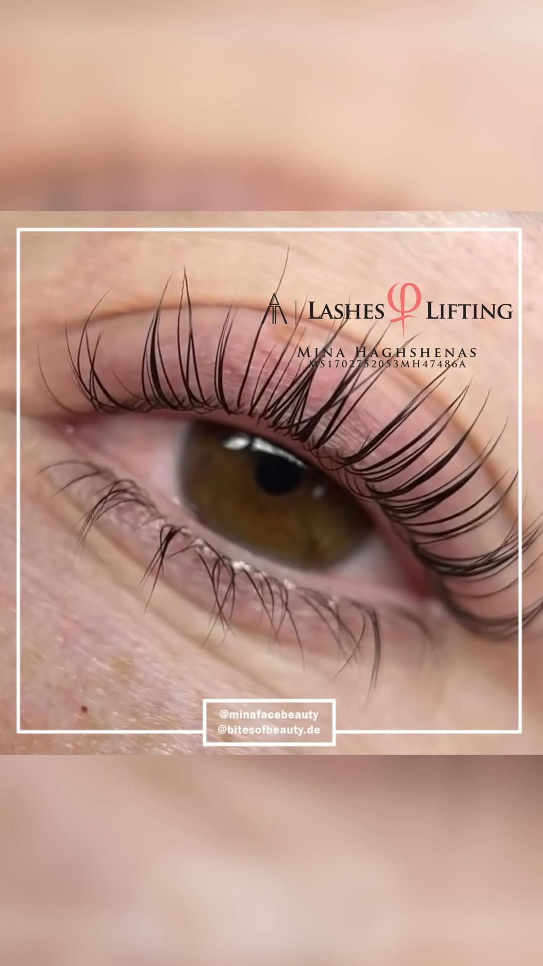 Wimpernlifting Vorher Nachher bei Bites of Beauty